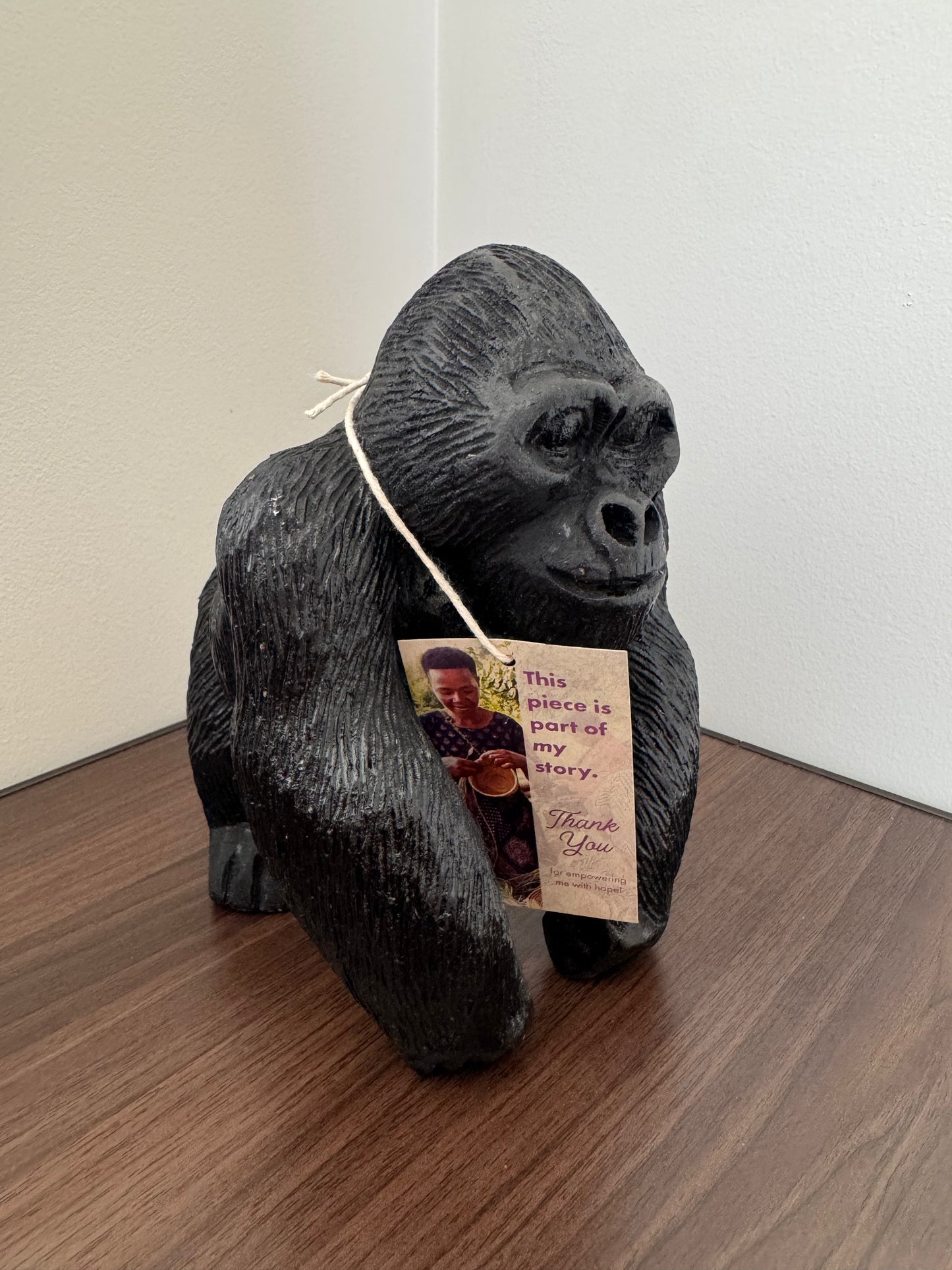 Wooden Gorilla Carving