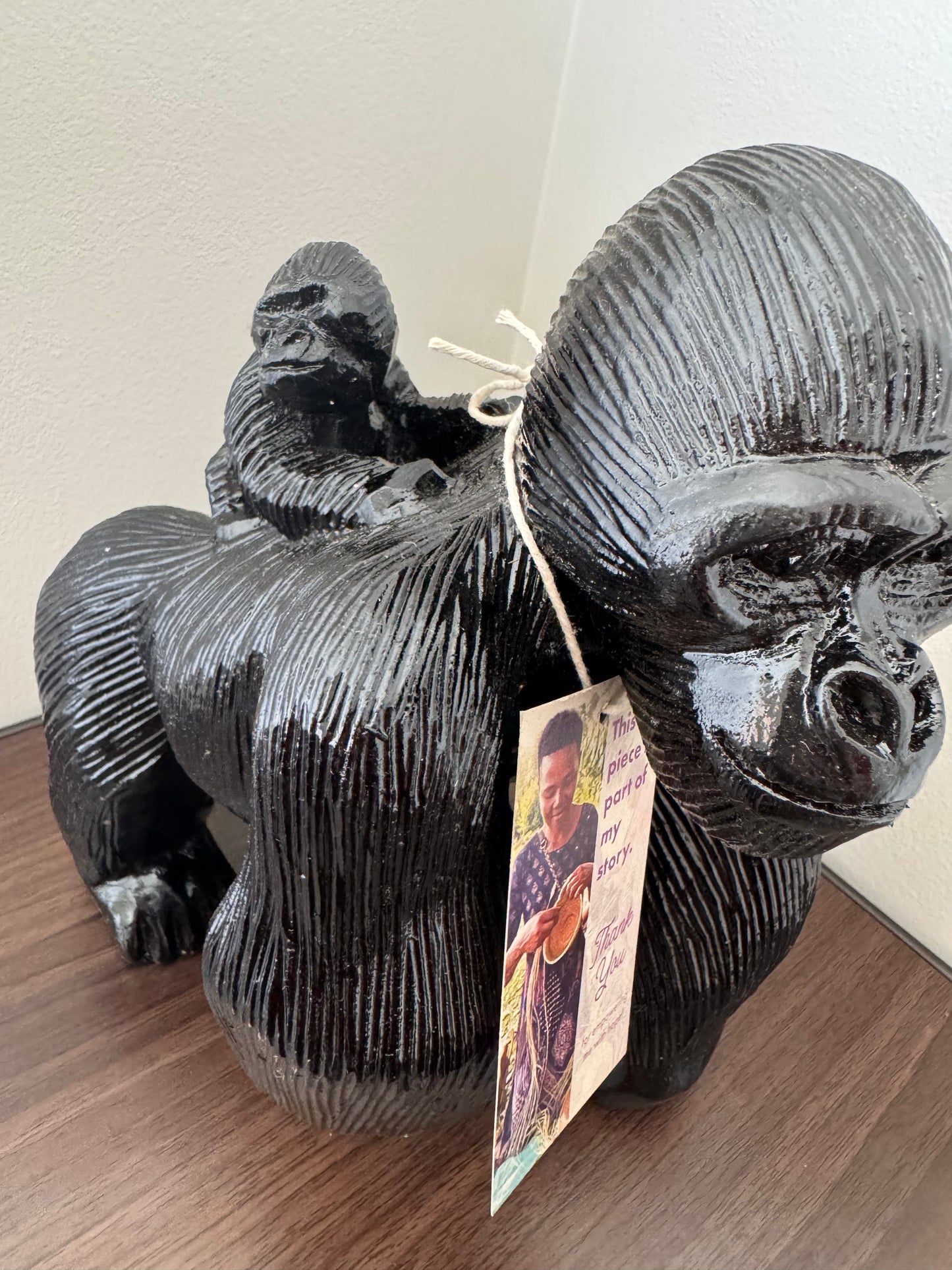 Wooden Gorilla Carving