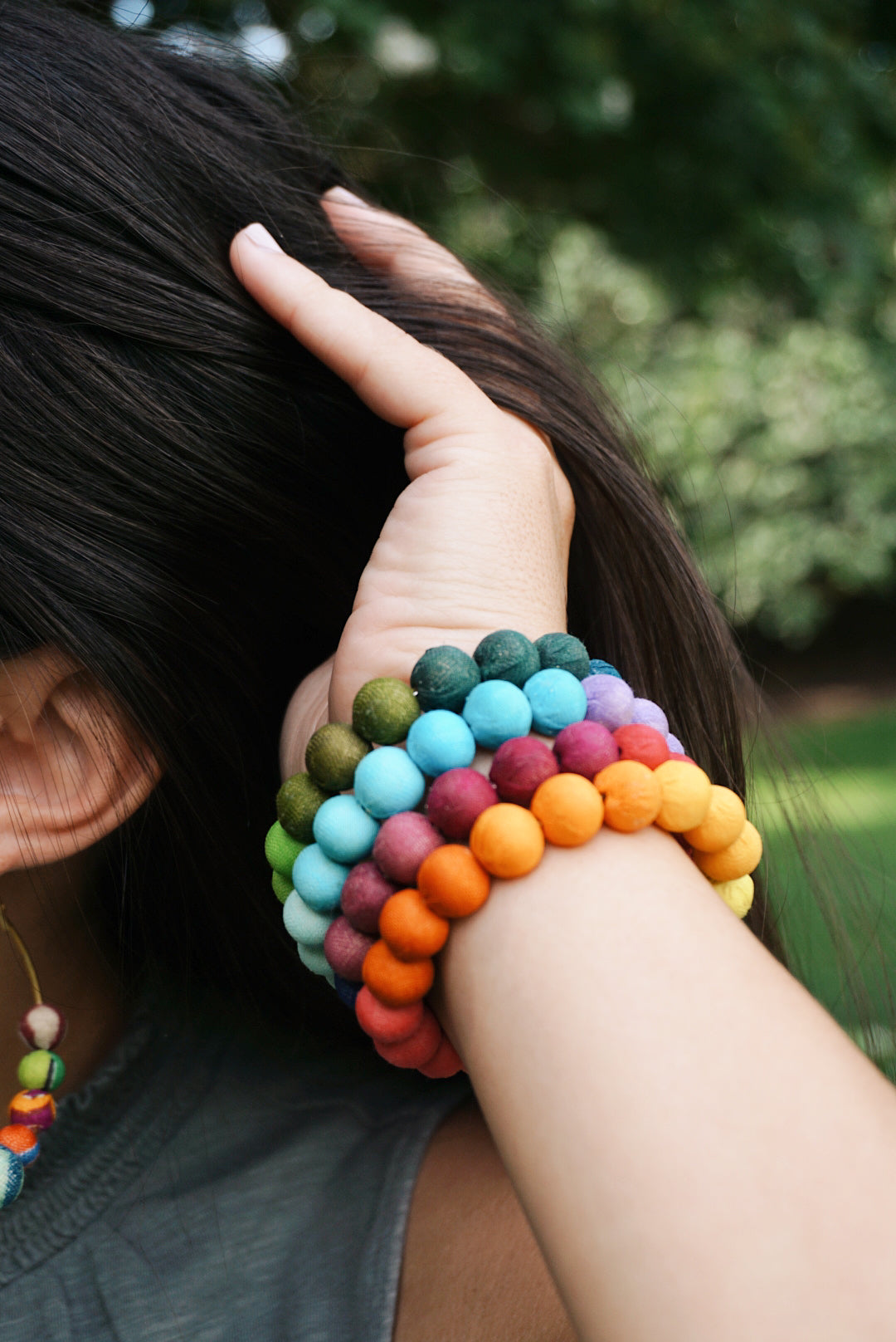 Kantha Wrap-Around Bangle