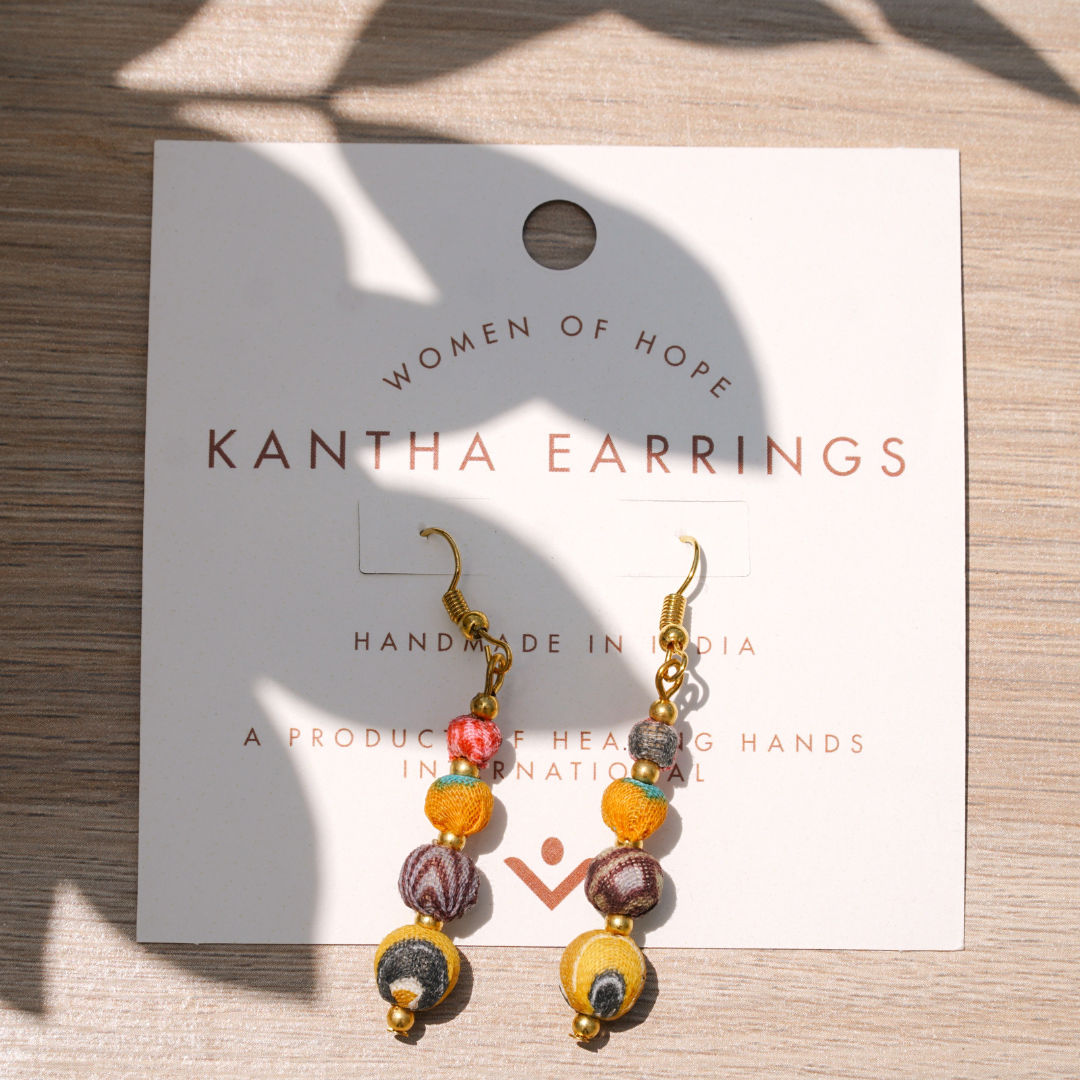 Kantha Earrings