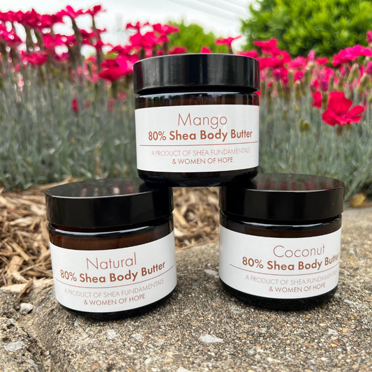 Shea Body Butter, 1.5oz - Amber Jar