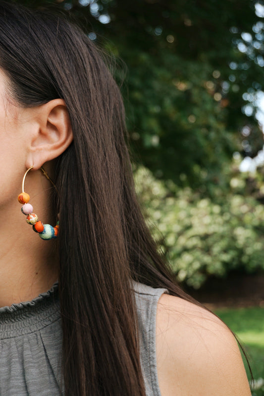 Kantha Earrings